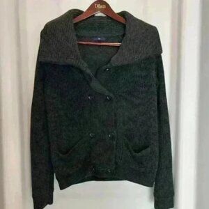 Gap chunky knit wool blend cardigan